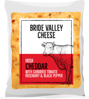 Bride Valley - Irish Cheddar with Sundried Tomatoes, Rosemary & Black Pepper